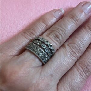 09# Elegant Silver Band Ring 925